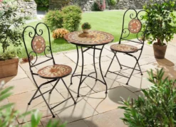 Bistro-Set aus Eisen