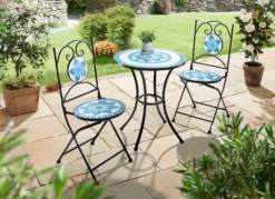 Bistro-Set aus Eisen