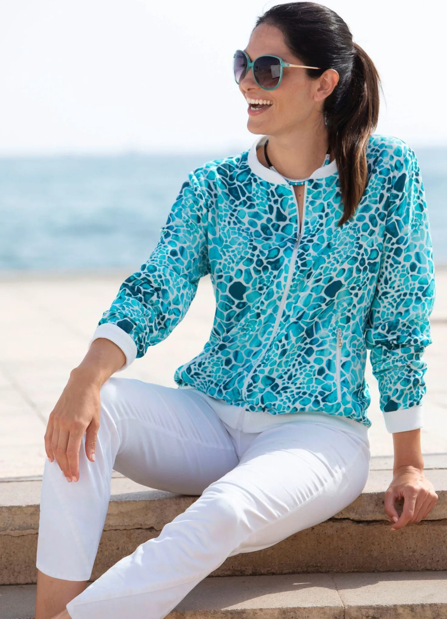 BJacke mit Rippenstrick
