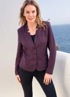 Blazer mit aparter Kragenlösung