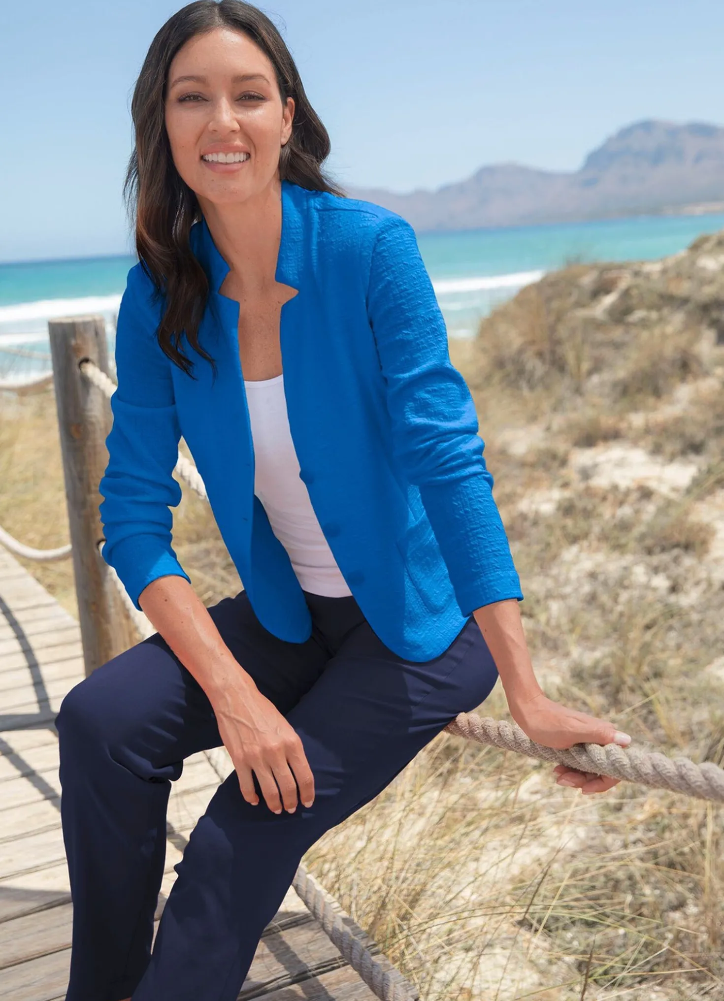 Blazer mit Schulterpolstern
