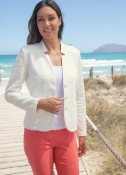 Blazer mit Schulterpolstern