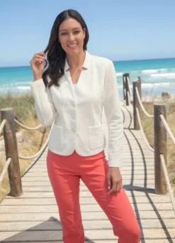 Blazer mit Schulterpolstern