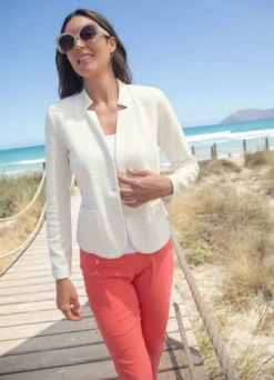 Blazer mit Schulterpolstern