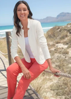 Blazer mit Schulterpolstern