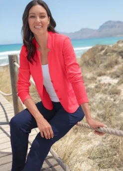 Blazer mit Schulterpolstern