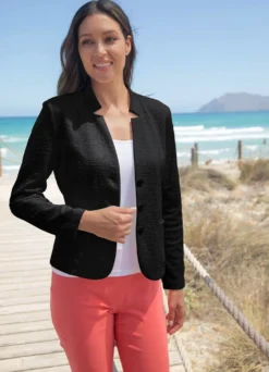 Blazer mit Schulterpolstern