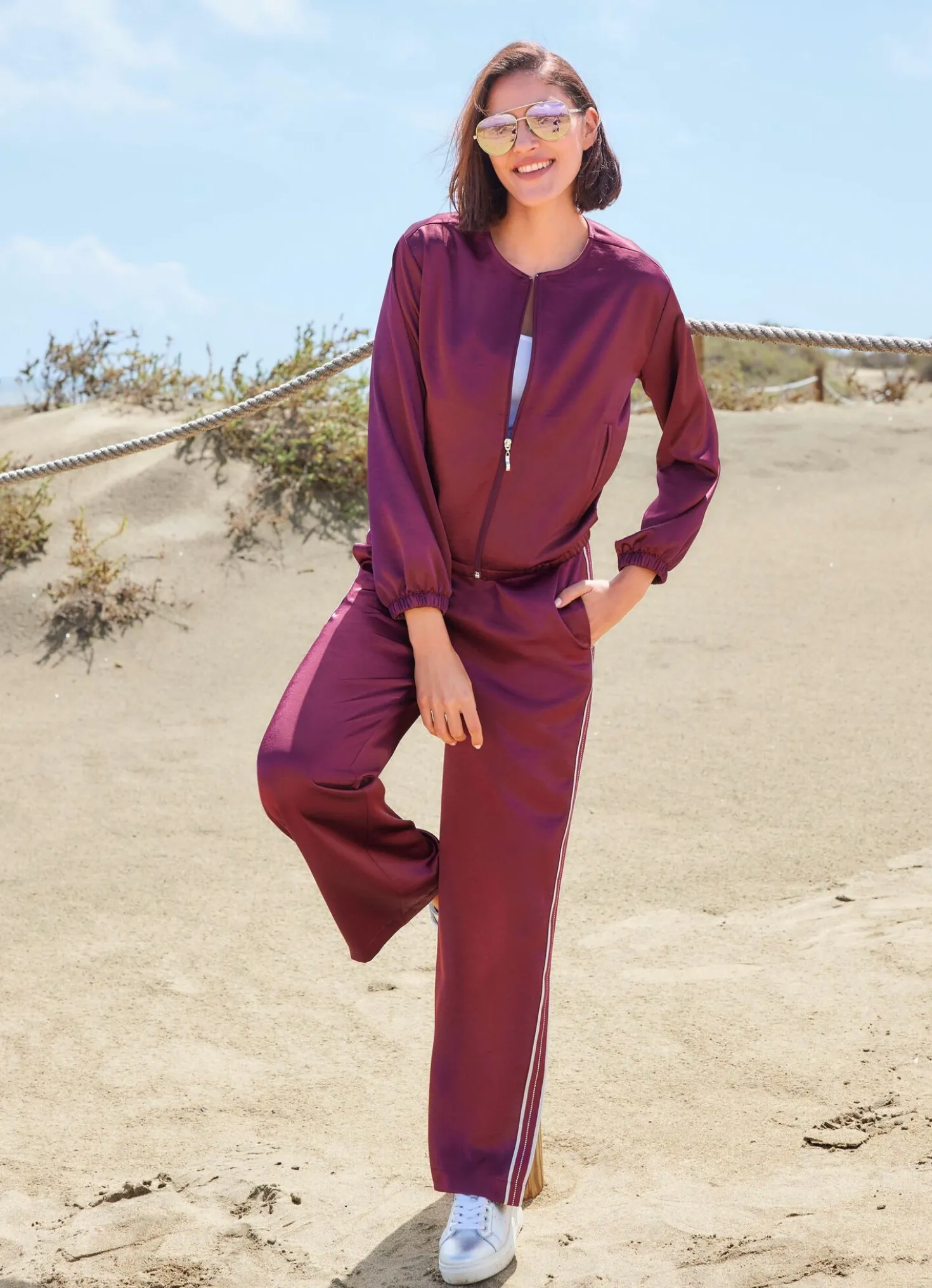 Blouson aus Satin