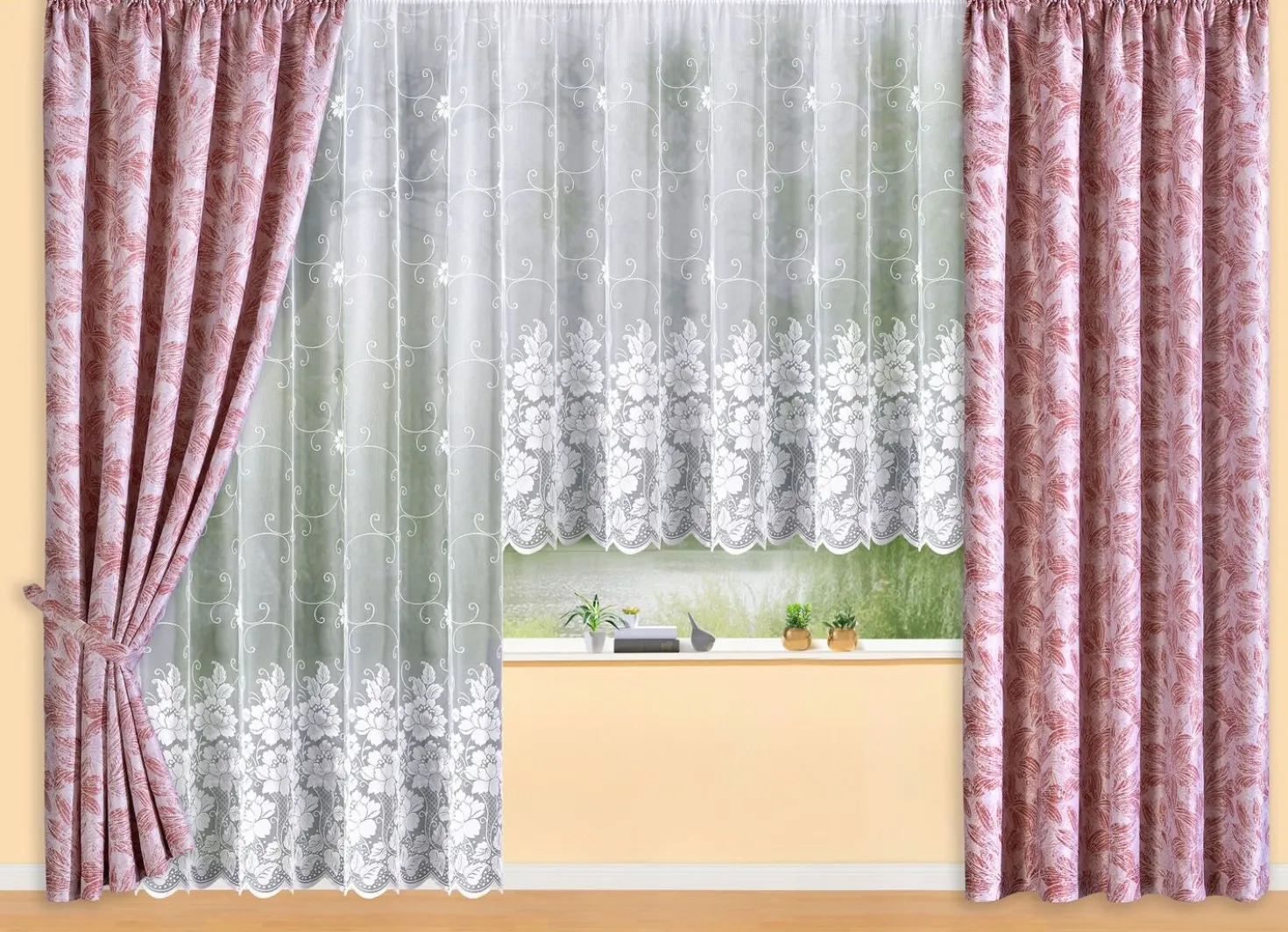 Blumenfenster-Store