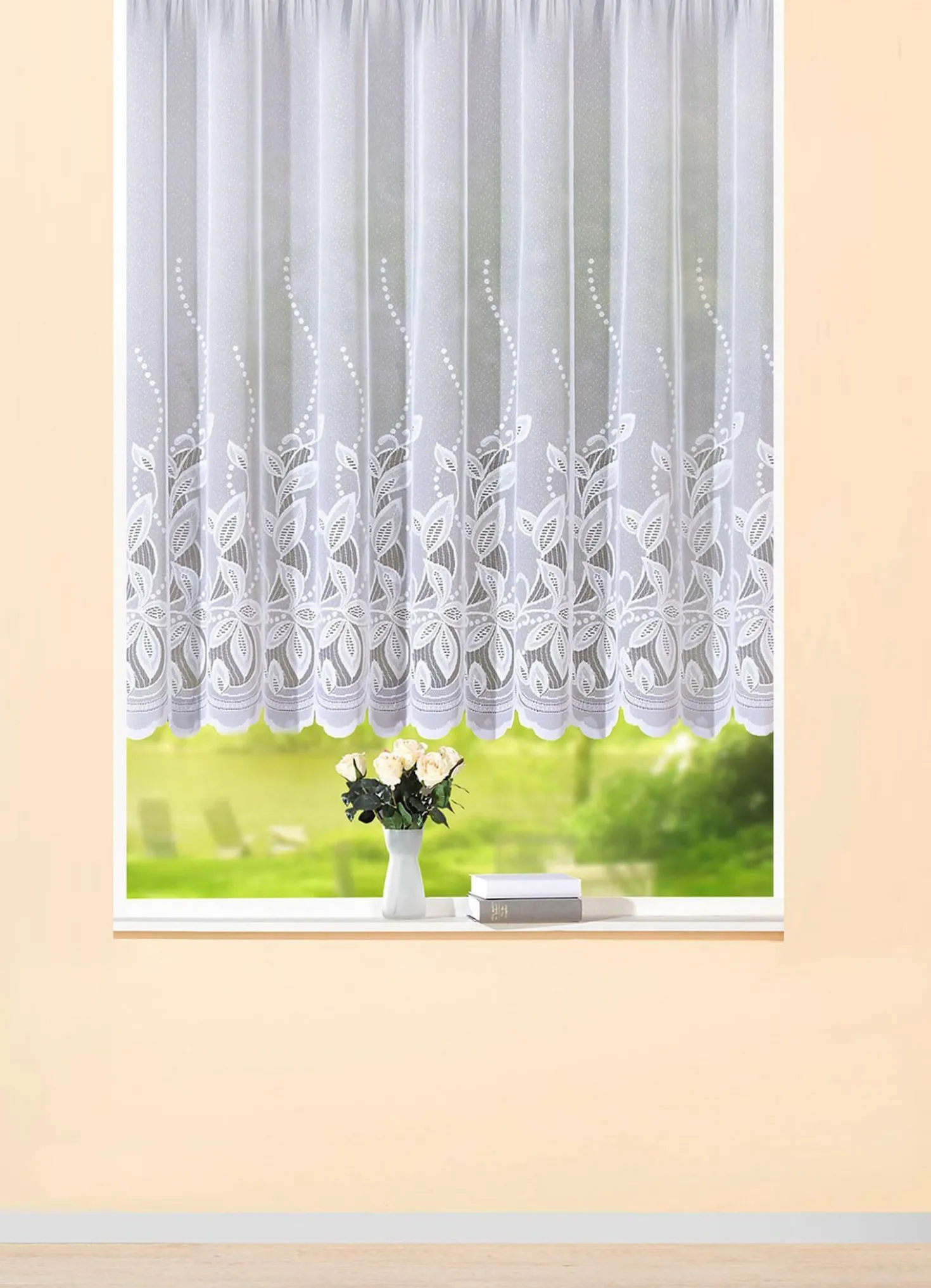 Blumenfenster-Store