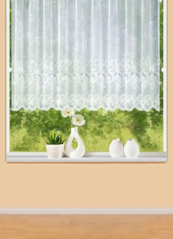Blumenfenster-Store mit Universalschienenband
