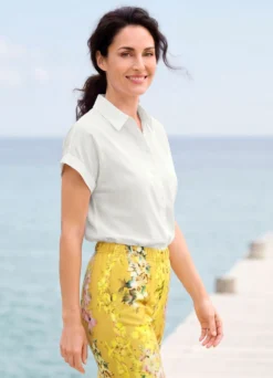 Bluse mit Hemdkragen