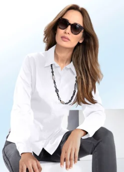 Bluse mit Hemdkragen