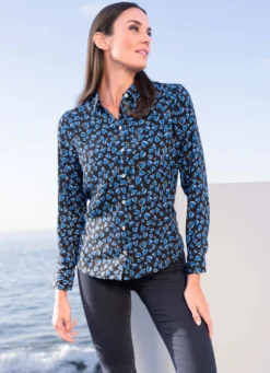 Bluse mit Herzchen-Dessin