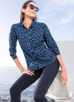 Bluse mit Herzchen-Dessin