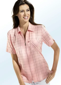 Bluse mit Schulterpolstern