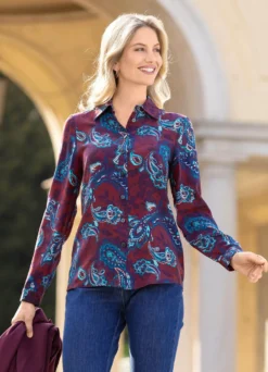 Bluse mit tollem Paisley-Dessin