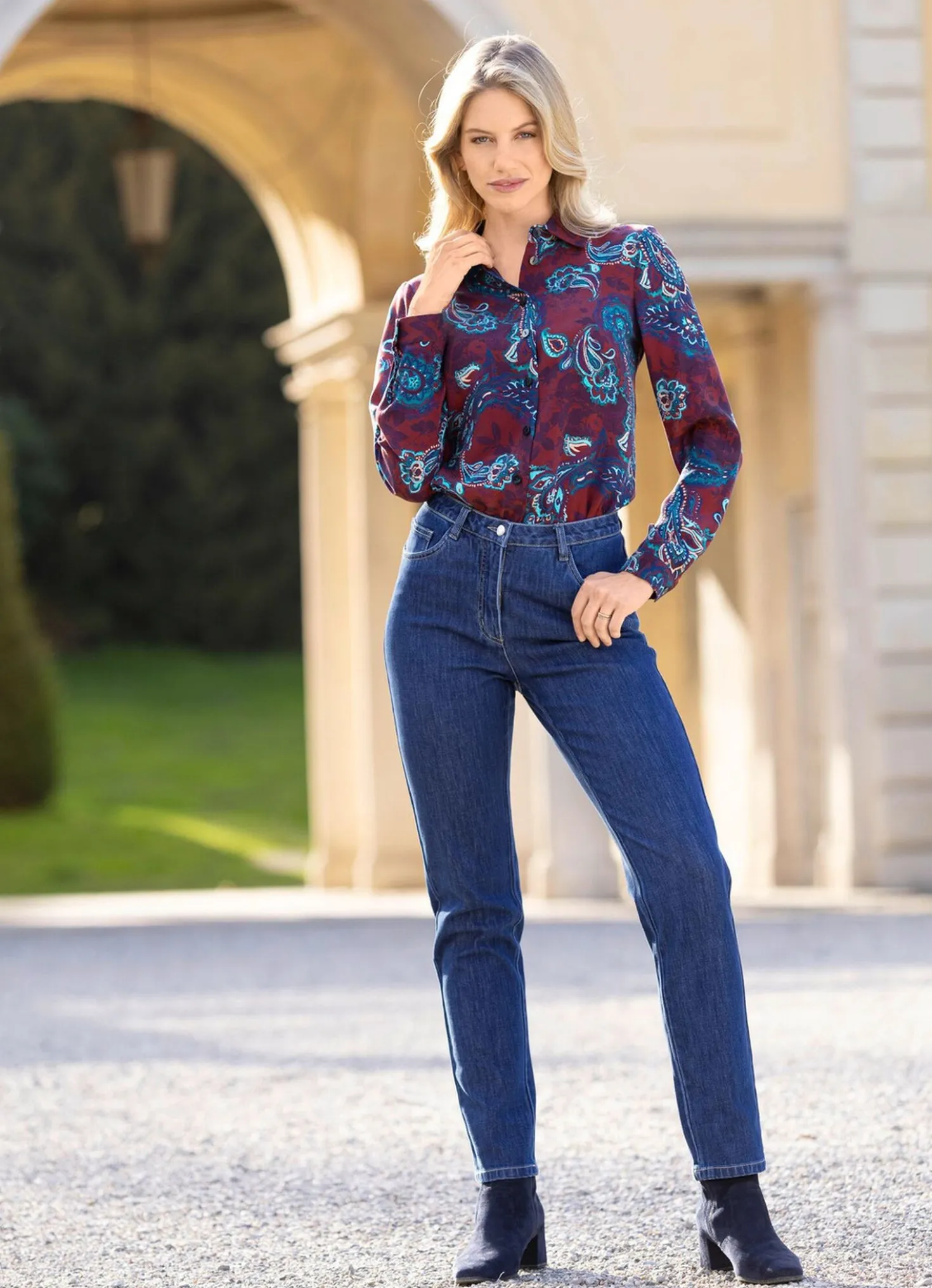 Bluse mit tollem Paisley-Dessin