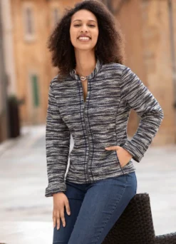 Blusenjacke aus Bouclé
