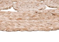 Boho Teppich, handgeflochten