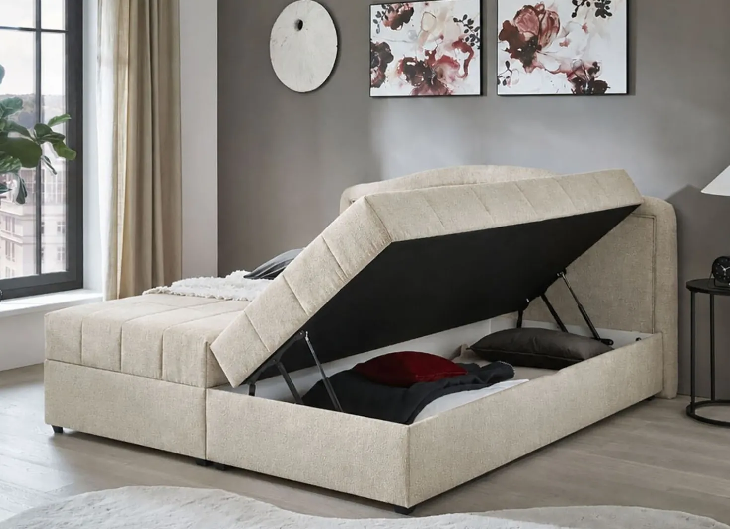 Boxbett mit Bettkasten