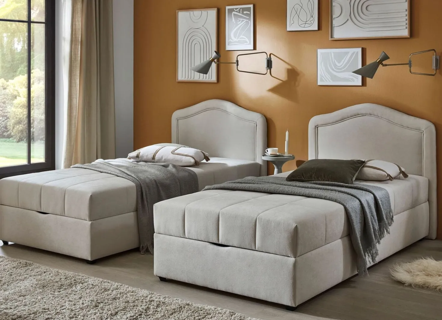 Boxbett mit Bettkasten