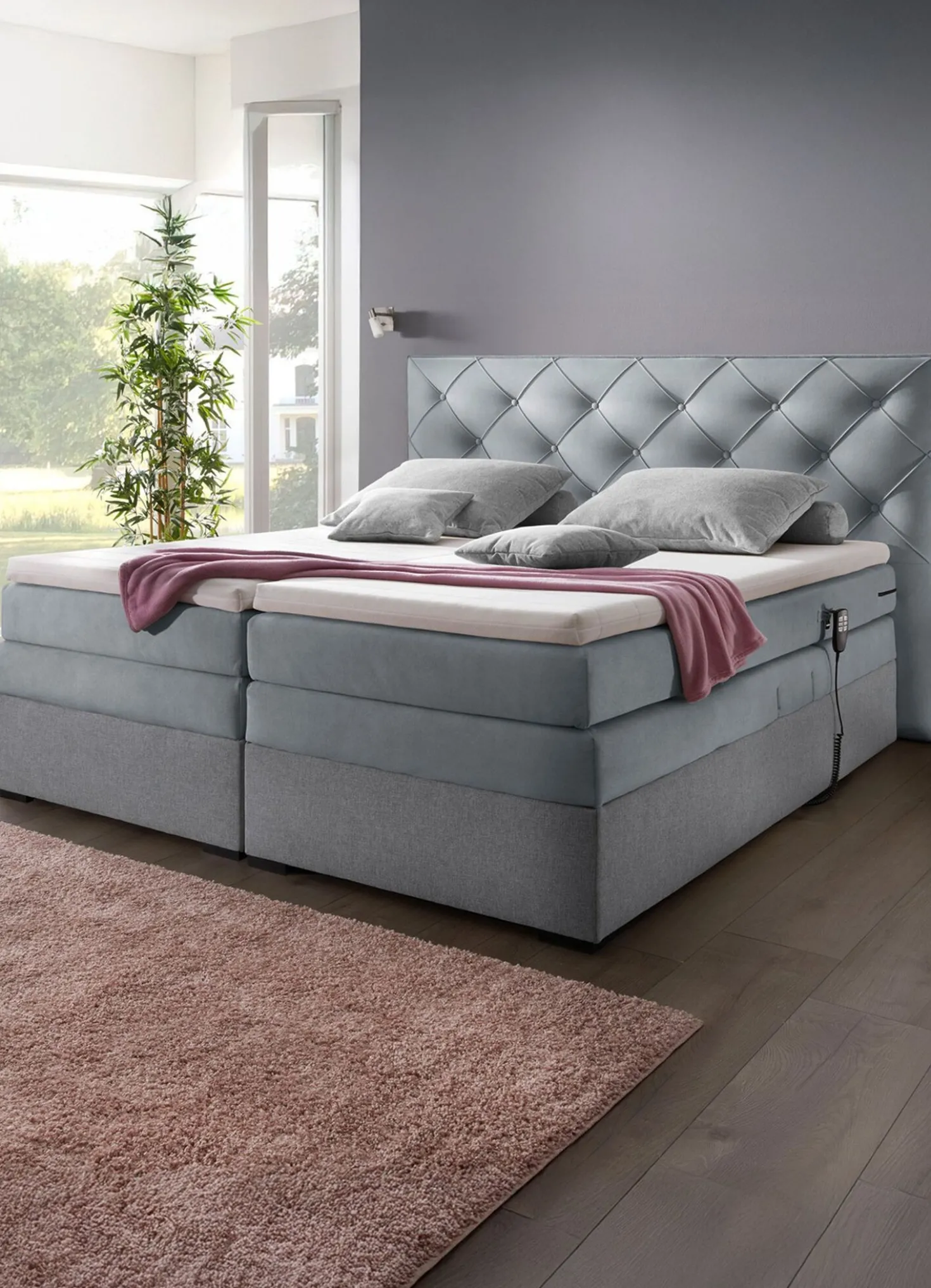 Boxspringbett elektrisch verstellbar per Fernbedienung