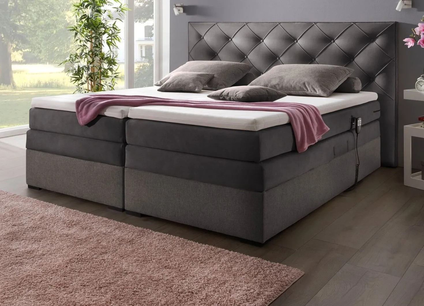 Boxspringbett elektrisch verstellbar per Fernbedienung