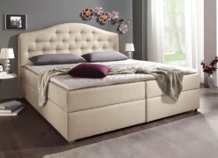 Boxspringbett mit Bettkasten und Topper