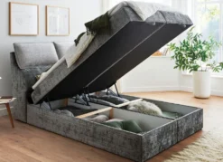Boxspringbett mit Bettkasten und Kaltschaumtopper