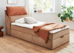 Boxspringbett mit Bettkasten und Kaltschaumtopper