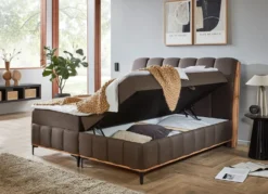 Boxspringbett mit Bettkästen und Kaltschaum-Topper