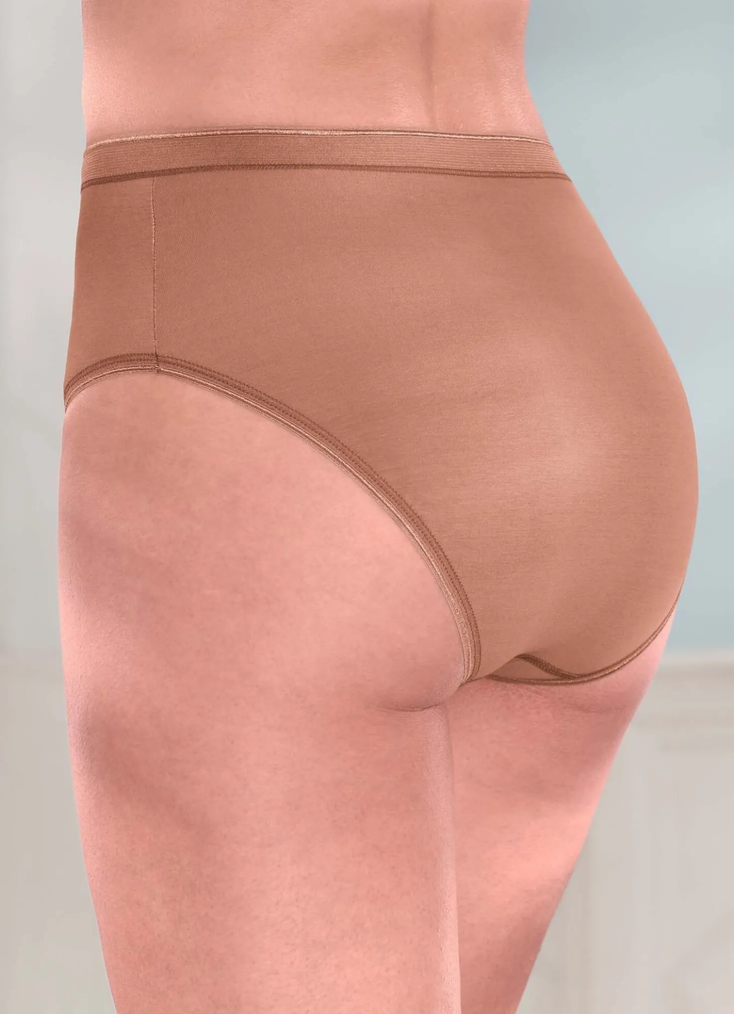 brio lingerie Fünferpack Slips mit glänzenden Abschlüssen