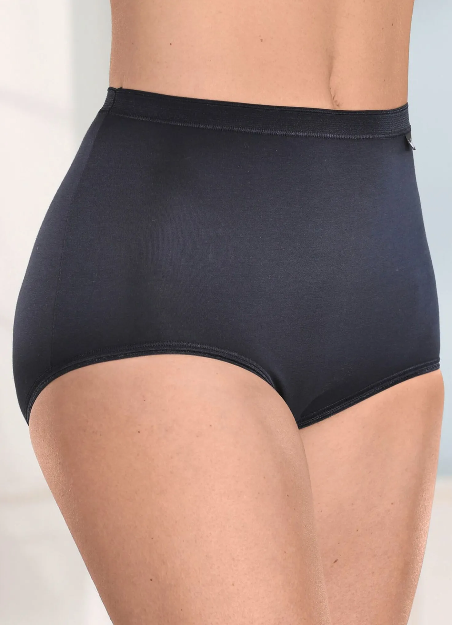 brio lingerie Fünferpack Slips mit dezent glänzenden Abschlüssen