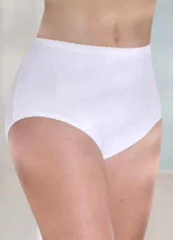 brio lingerie Sechserpack Slips mit dekorativen Abschlüssen