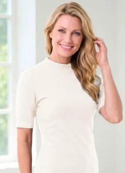 brio lingerie Zweierpack Shirts mit Stehkragen