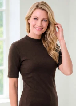brio lingerie Zweierpack Shirts mit Stehkragen