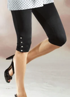 Caprihose m. Zierknöpfen