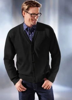 Cardigan mit durchgehender Knopfleiste