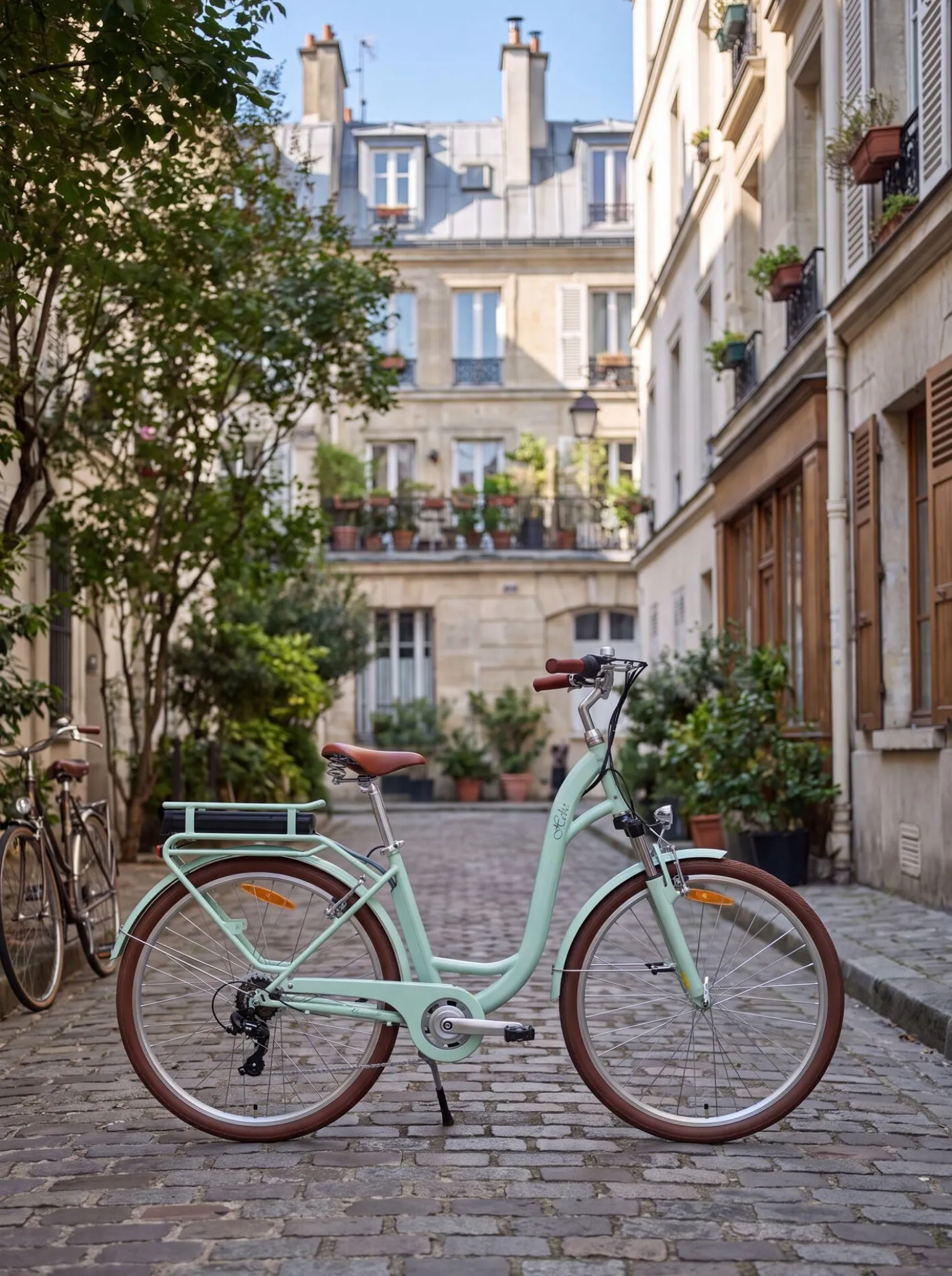 City-E-Bike mit Tiefeinstieg