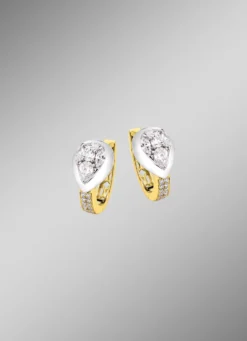 Creolen mit Brillanten und Diamanten