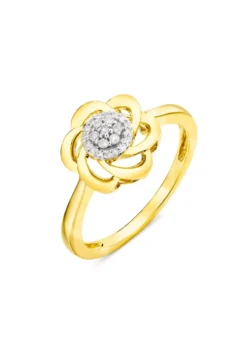 Damenring im Blumendesign