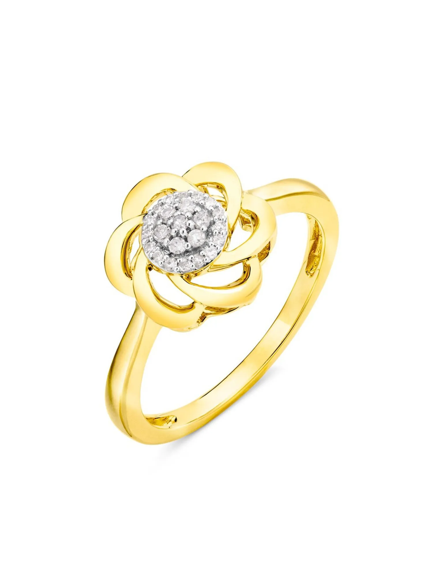 Damenring im Blumendesign