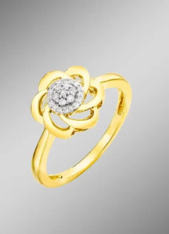Damenring im Blumendesign