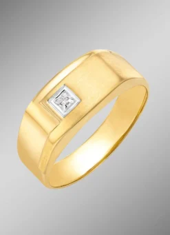 Damenring in Bicolor mit Diamant