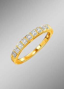 Damenring mit Diamanten