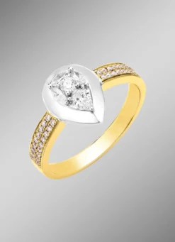 Damenring mit Diamanten und Brillanten