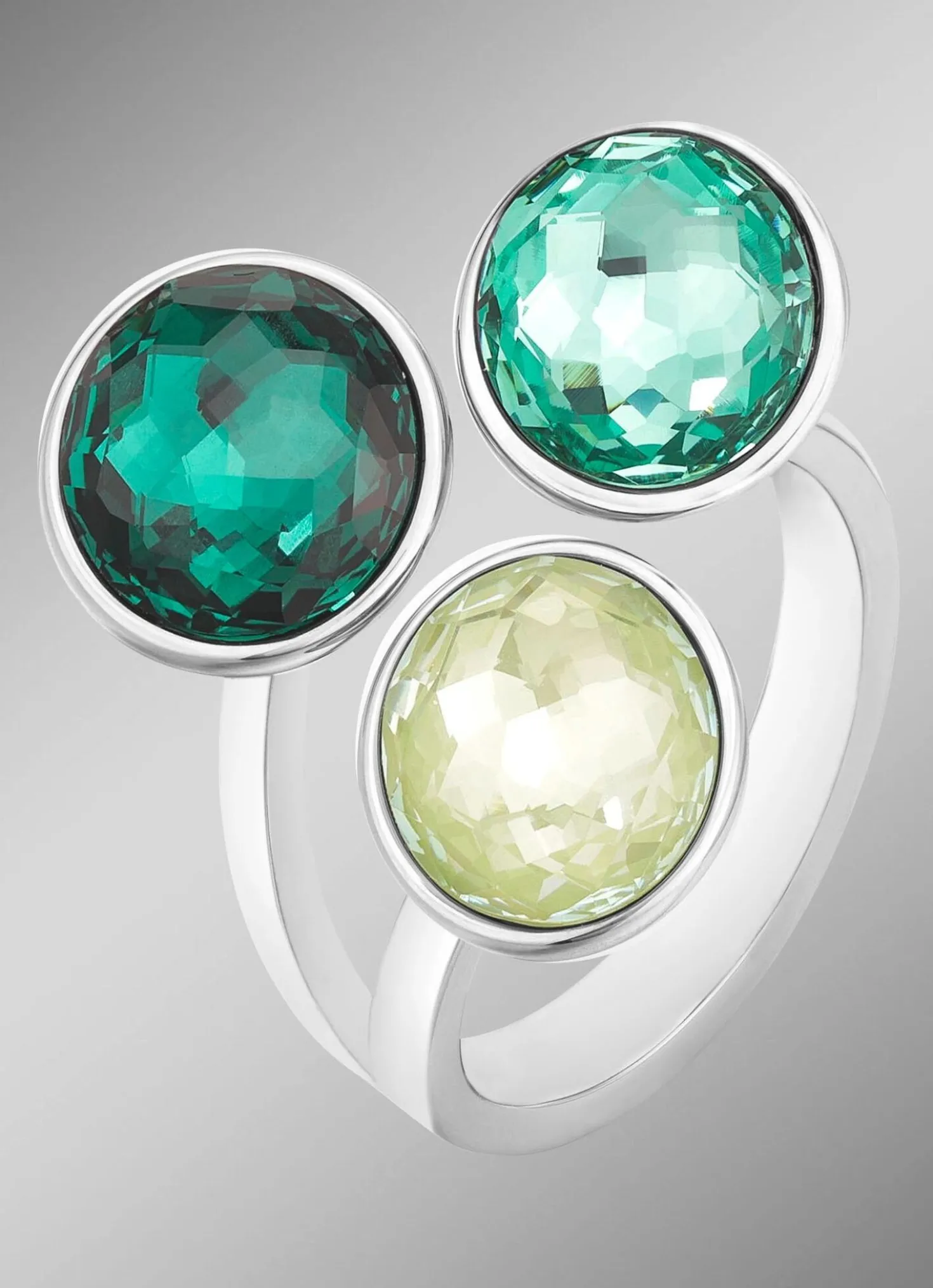 Damenring mit Swarovski-Kristalle
