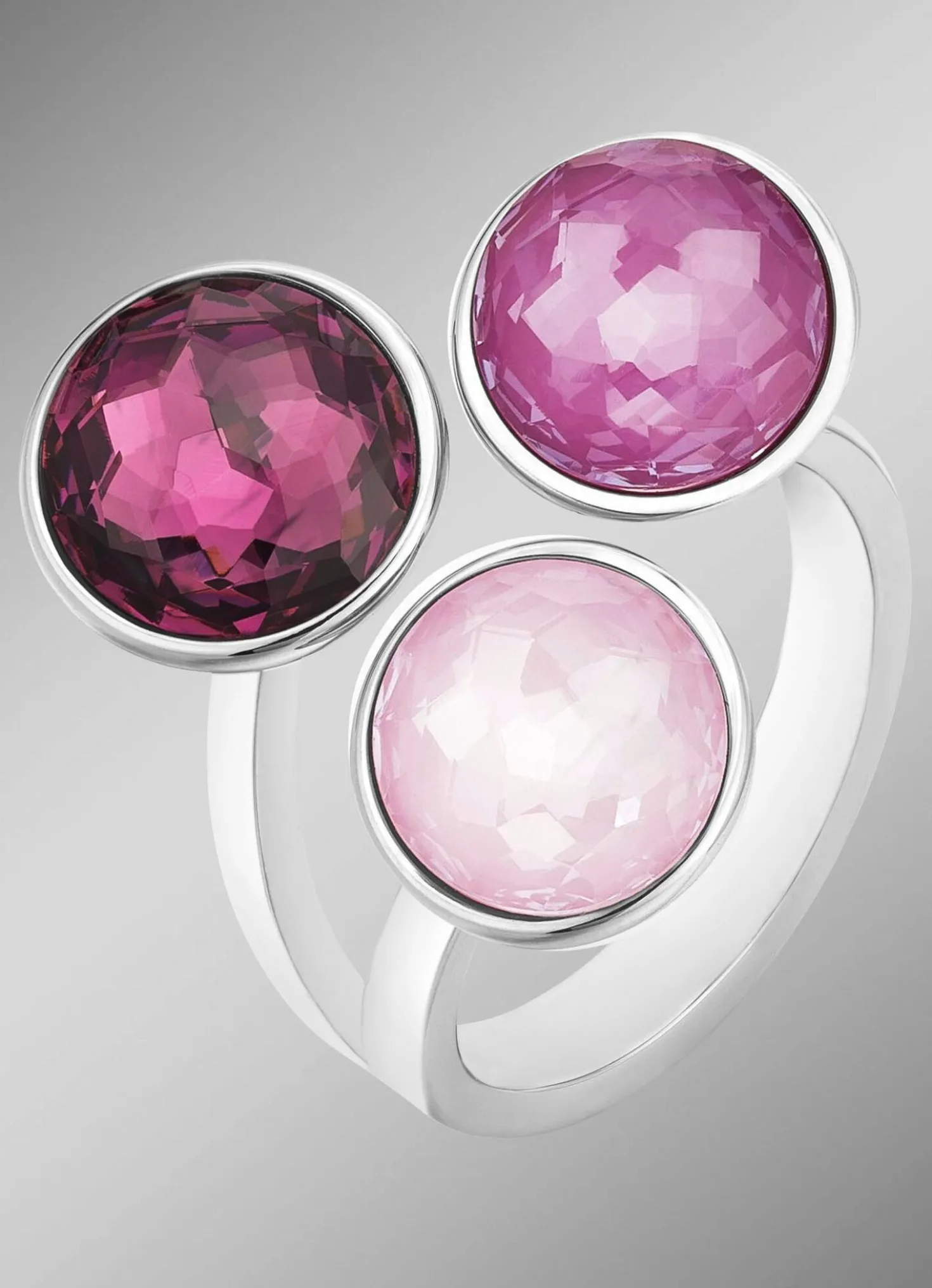 Damenring mit Swarovski-Kristalle