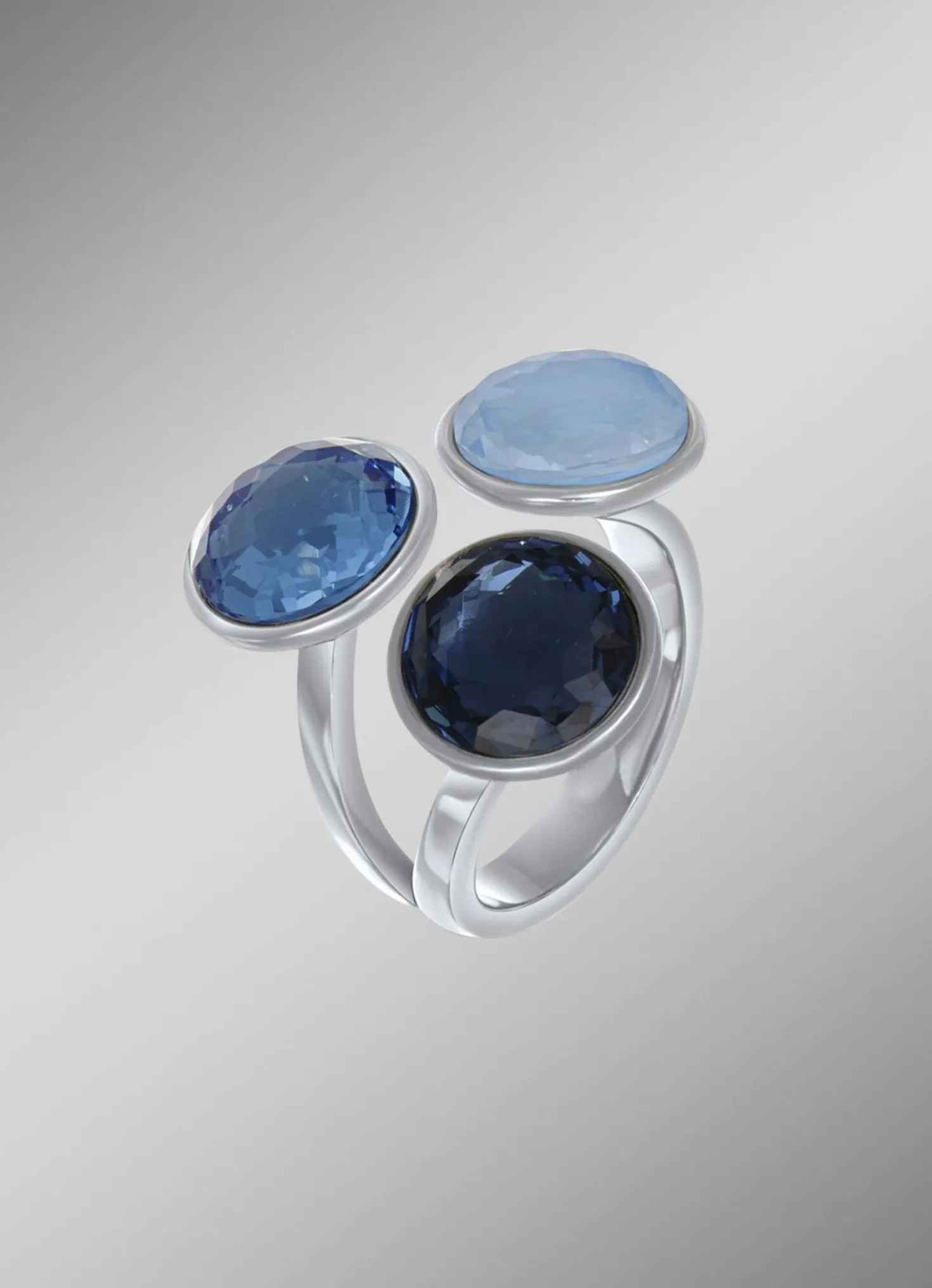 Damenring mit Swarovski-Kristalle